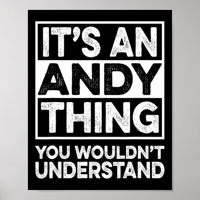 Poster É uma coisa de Andy, você não entenderia Andy Ch (Frente)