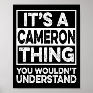 Poster É uma coisa de Cameron que você não entenderia Chr