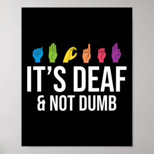 Poster É uma consciência surda não idiota
