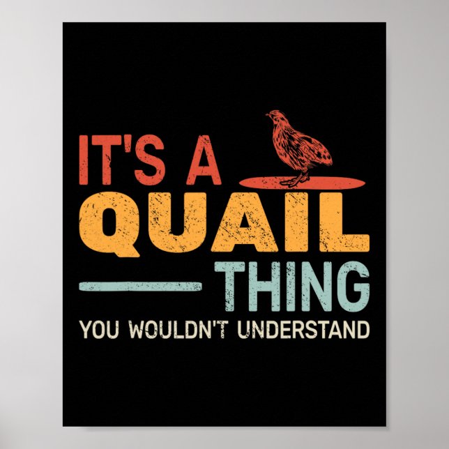 Poster É uma cota que você não entenderia Quail Hu (Frente)