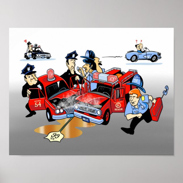 Poster É uma emergência! Onde você está? (Frente)