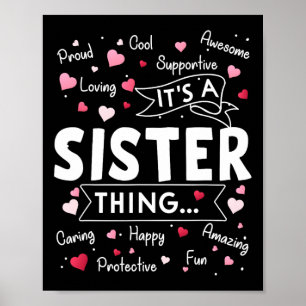 Poster É uma Irmã Coisa Engraçada Dizendo Irmã Bonita Mam