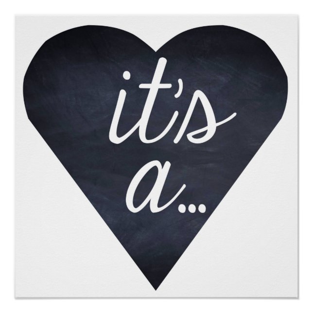 Póster É uma revelação de gênero, rapaz ou rapariga, caix (Frente)