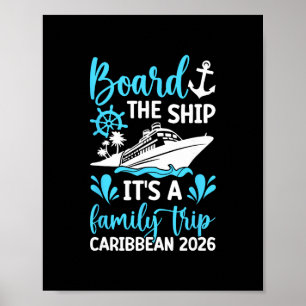 Poster É Uma Viagem Familiar Caribe 2026 Cruzeiro Familia