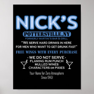 Poster É Uma Vida Maravilhosa Bar do Nicks George Bailey