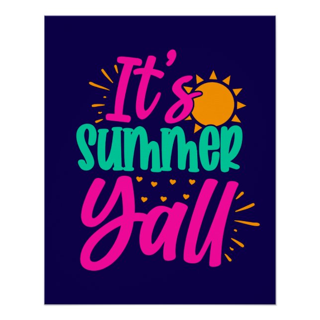 Póster É Verão Y'all-54808 (Frente)