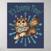 É Zoomie Time, Gato de Floresta Norueguesa