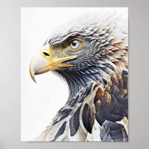 Poster Eagle Animal Retrait Nature Wildlife Painting