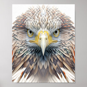 Poster Eagle Animal Retrait Nature Wildlife Painting