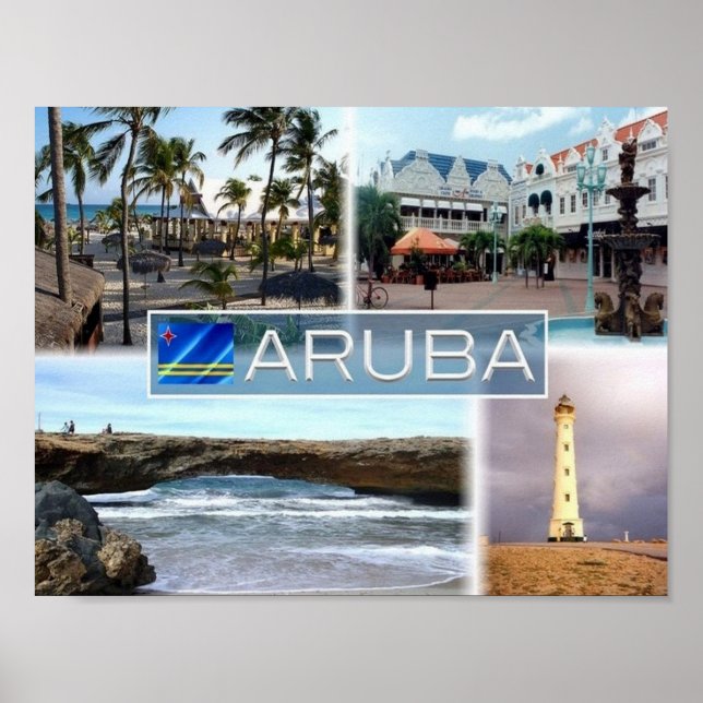 Poster Eagle Beach - Aruba - (Frente)