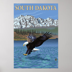Poster Eagle DivingDakota do Sul