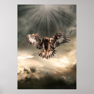 Póster Eagle dourado