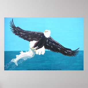 Poster Eagle fishing