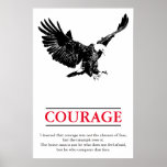 Poster Eagle Motivational Courage Pop Art Inspirational<br><div class="desc">Imagens Motivacionais da Liberdade e Coragem - Águia Patriótica Fearsome - Pop Art Syle American Eagle Imagem de Aterrissagem - Sephia Brown Tones Watercolor Effect American Bald Eagle - Infeliz Americana Bald Eagle: Fotos da Águia Americana Voadora - A águia careca é a ave nacional e símbolo dos EUA.</div>