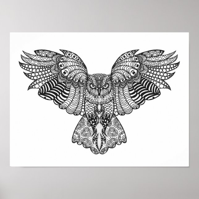 Poster Eagle Owl 2 inspirado (Frente)