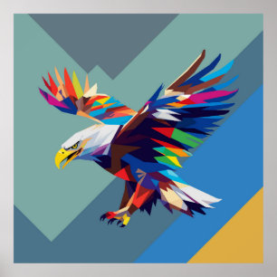 Poster Eagle pop art