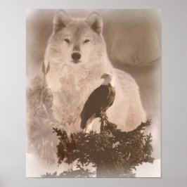 Poster Eagle Wolf