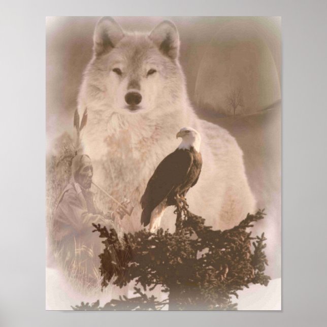 Poster Eagle Wolf (Frente)