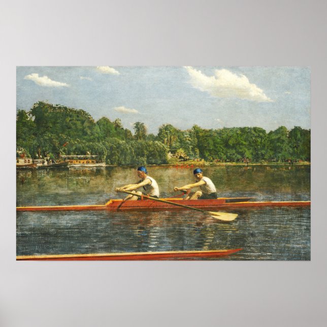 Poster Eakins - A Corrida dos Irmãos Biglin (Frente)