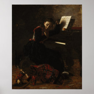 Poster Eakins - cena doméstica