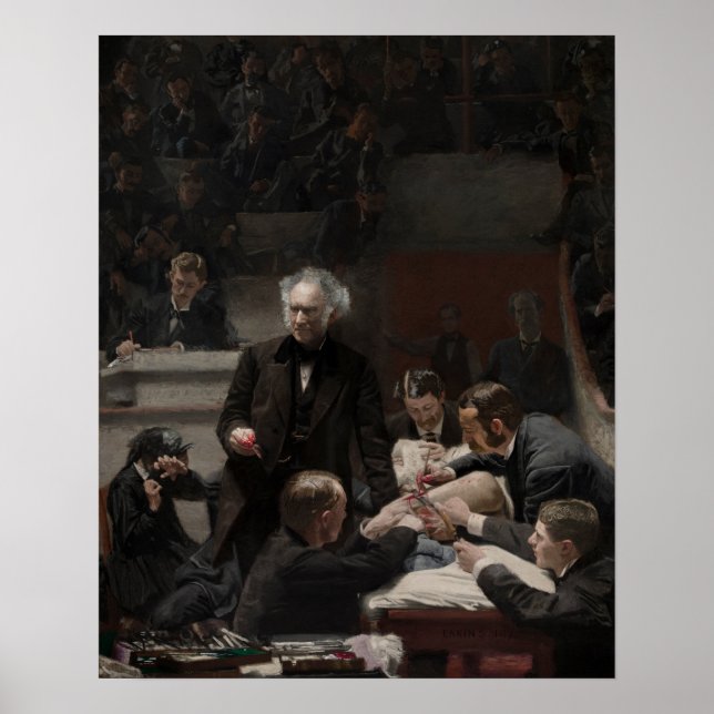 Poster Eakins - Dr. Samuel D. Gross (A Clínica Gross) (Frente)