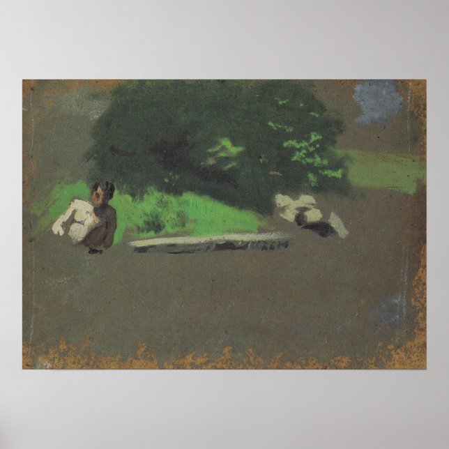 Poster Eakins - Estudo Para O Buraco De Natação (Frente)