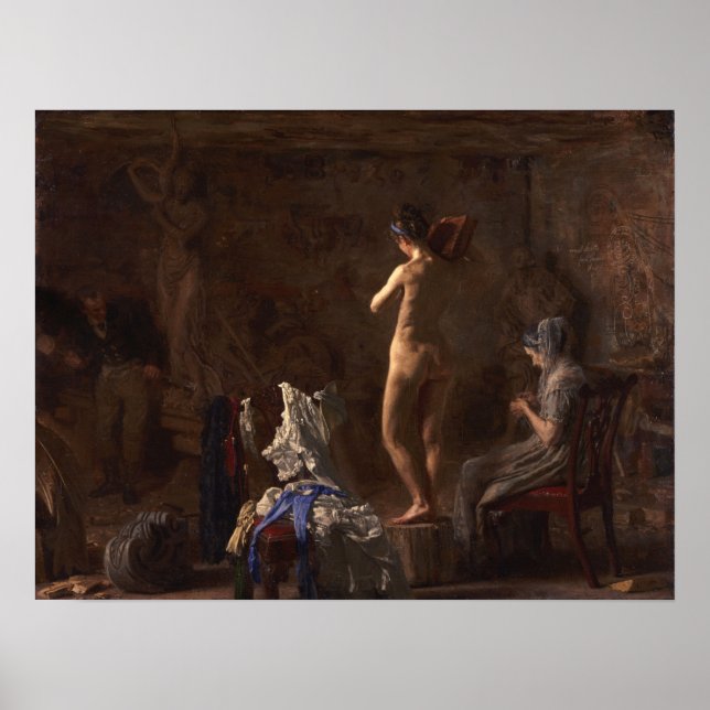 Poster Eakins - William Rush Esculpindo (Frente)