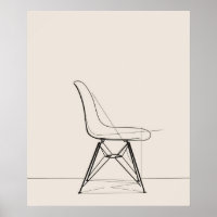 Eames Meio século minimalista da arte da linha pre