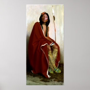 Poster Eanger Irving Couse Elk-Foot da Tribo Taos