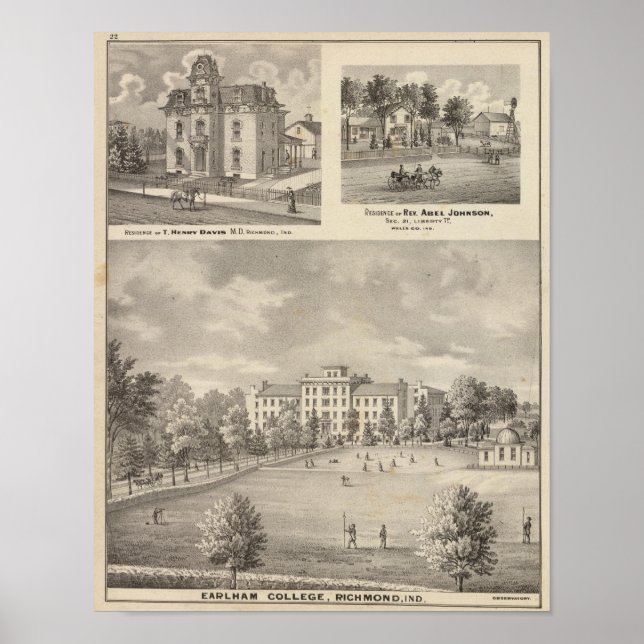 Póster Earlham College, Richmond (Frente)