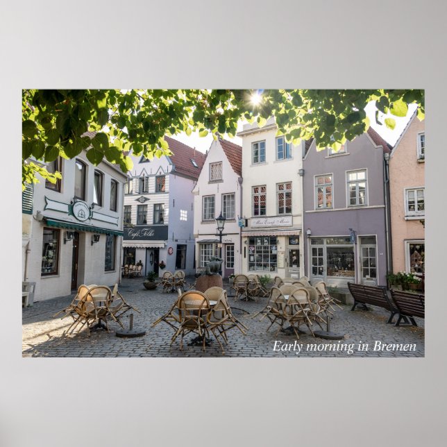 Poster Early Morning in Bremen (Frente)