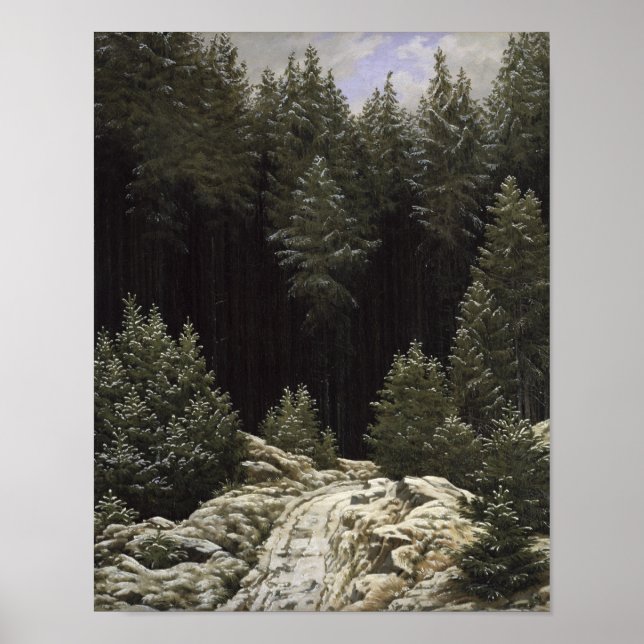 Póster Early Snow, c.1828 (Frente)