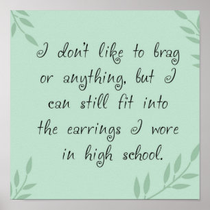 Póster Earrings Fit