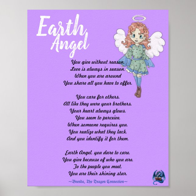 Poster Earth Angel (Frente)