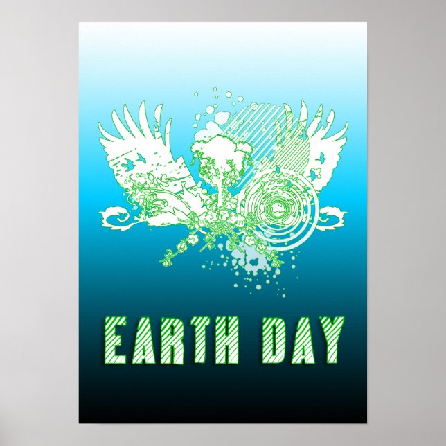 Póster earth day : hi-fi tree (Frente)