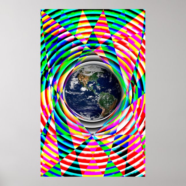 Póster Earth Vibes de Kenneth Yoncich (Frente)