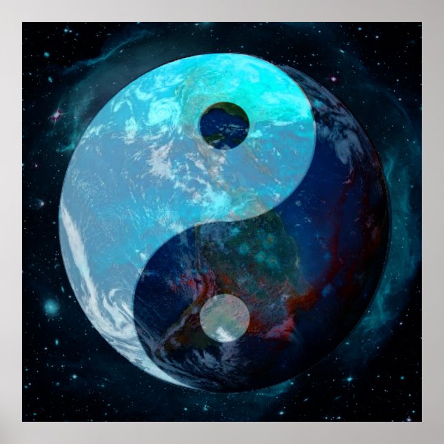 Póster Earth Yin Yang (Frente)