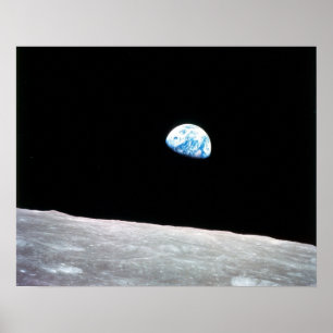 Poster Earthrise da lua