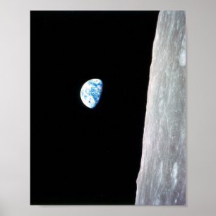 Poster Earthrise de Apollo 8
