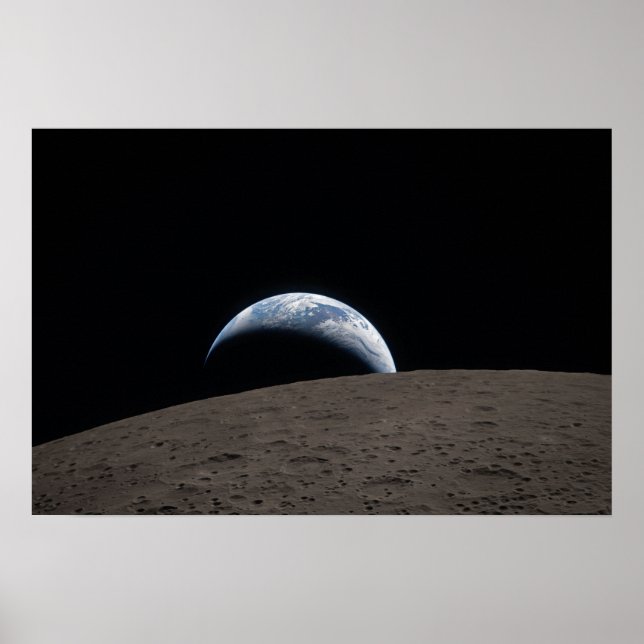 Poster Earthset Orion Spacecraft Artemis Moon Mission (Frente)