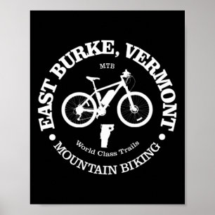Poster East Burke Divertido East Burke Vermont Montanha B