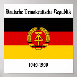 Póster East Germany Flag