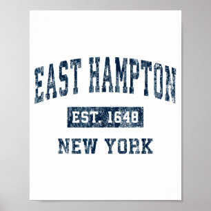 Poster East Hampton Nova York Ny Vintage Srts Design Nav