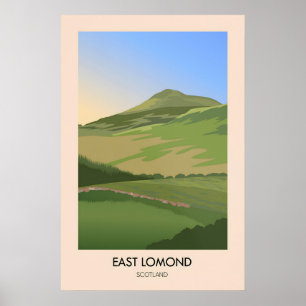 Poster East Lomond Cartaz de Viagens Escócia