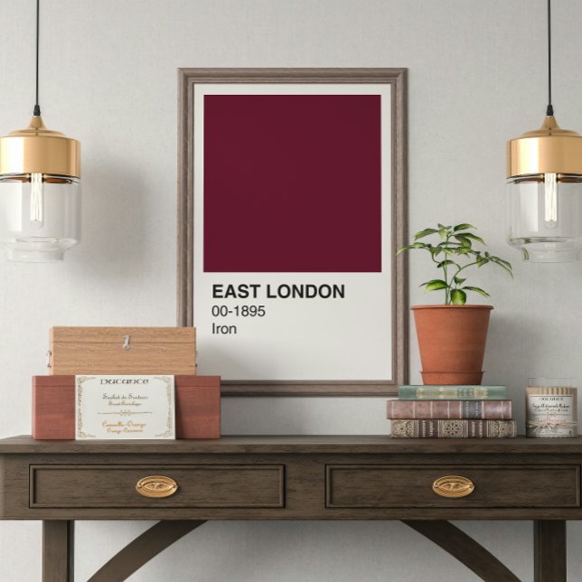 Póster East London Iron - White Border (Criador carregado)