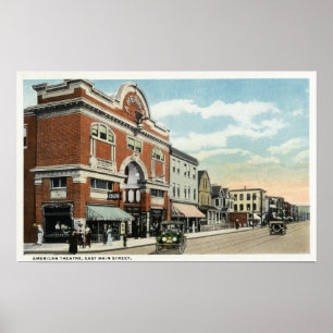 Póster East Main Street View of the American Theatre