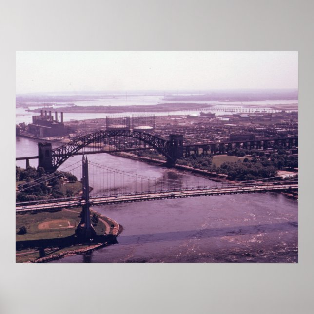 Poster East River And Queens, Nova Iorque (Frente)