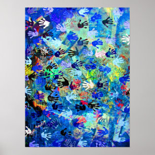 Poster East Side Gallery, Berlin Wall, Hands (1)