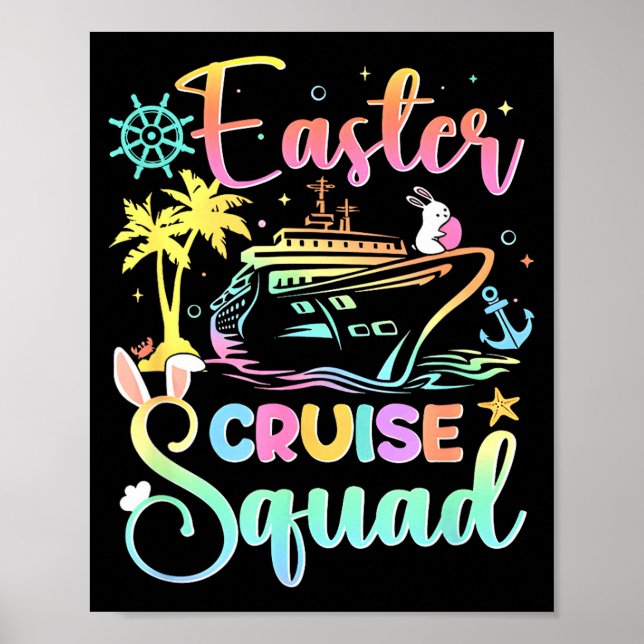 Poster Easter Cruise 2026 Squad Cruising Holiday Family G (Frente)