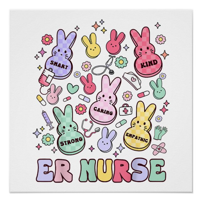 Póster Easter ER Emergency Department Nurse Practitioner  (Frente)